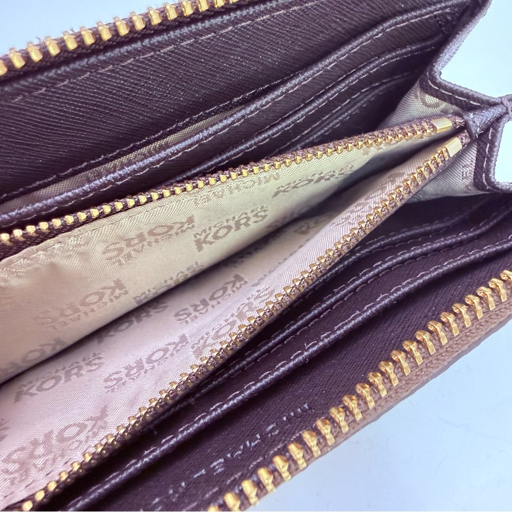 EUC Michael Kors Python embossed leather wallet - image 6